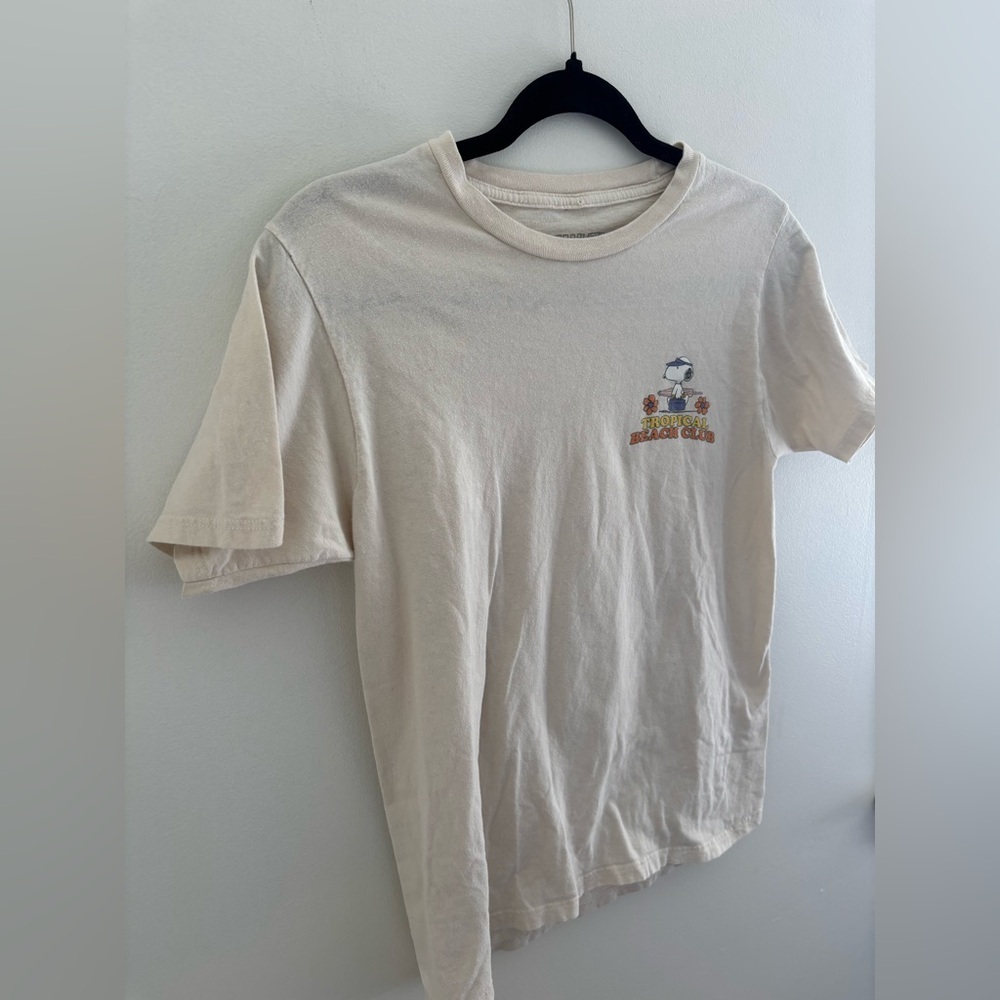 Peanuts Snoopy 100% Cotton Tropical Beach Club T-Shirt - Picture 7 of 13